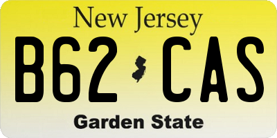 NJ license plate B62CAS