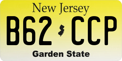 NJ license plate B62CCP