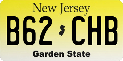 NJ license plate B62CHB