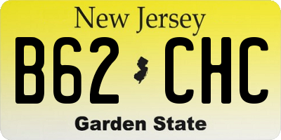 NJ license plate B62CHC