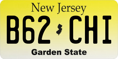 NJ license plate B62CHI