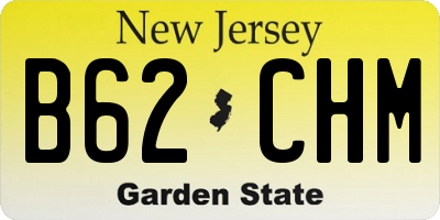 NJ license plate B62CHM