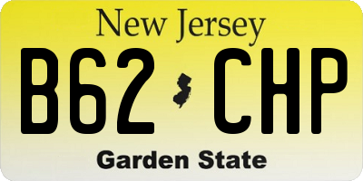 NJ license plate B62CHP