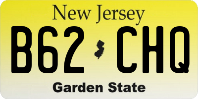 NJ license plate B62CHQ