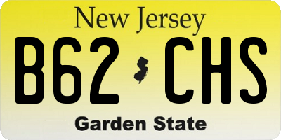 NJ license plate B62CHS