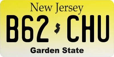 NJ license plate B62CHU