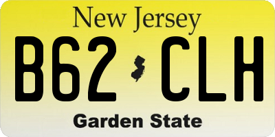 NJ license plate B62CLH