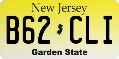 NJ license plate B62CLI