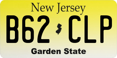 NJ license plate B62CLP