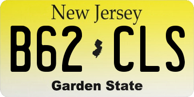 NJ license plate B62CLS