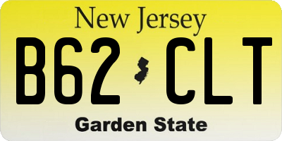 NJ license plate B62CLT