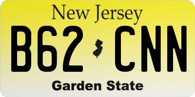 NJ license plate B62CNN