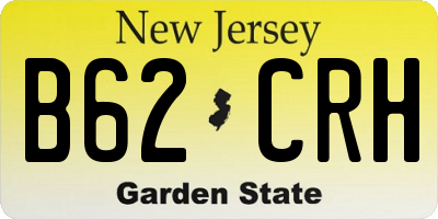 NJ license plate B62CRH