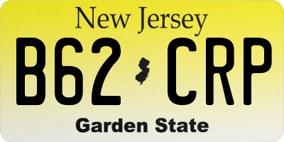 NJ license plate B62CRP