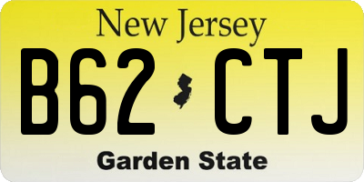 NJ license plate B62CTJ