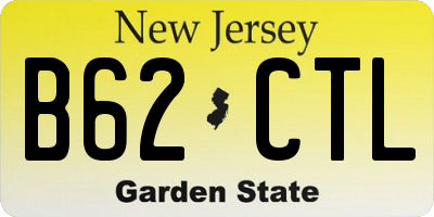 NJ license plate B62CTL