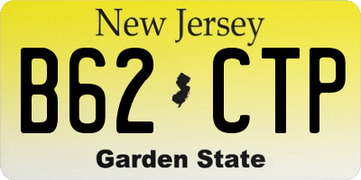 NJ license plate B62CTP