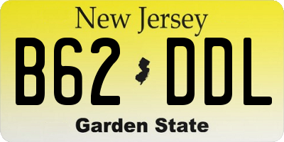 NJ license plate B62DDL