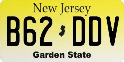 NJ license plate B62DDV