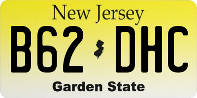 NJ license plate B62DHC