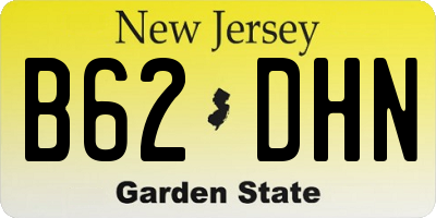 NJ license plate B62DHN