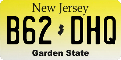 NJ license plate B62DHQ