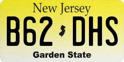 NJ license plate B62DHS