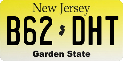 NJ license plate B62DHT