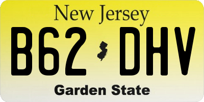 NJ license plate B62DHV