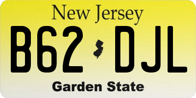 NJ license plate B62DJL