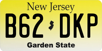 NJ license plate B62DKP