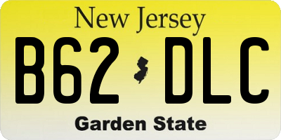 NJ license plate B62DLC