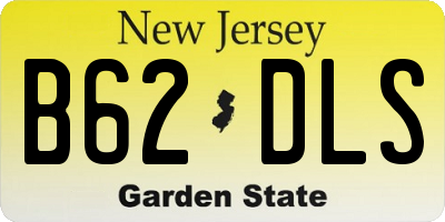 NJ license plate B62DLS