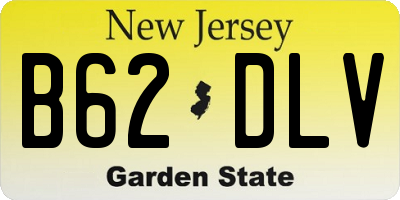 NJ license plate B62DLV