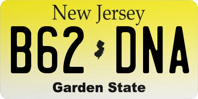 NJ license plate B62DNA