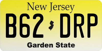 NJ license plate B62DRP