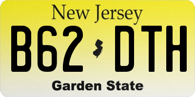 NJ license plate B62DTH