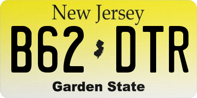 NJ license plate B62DTR