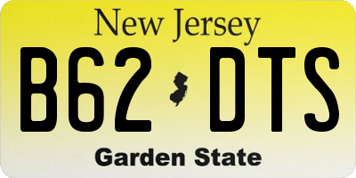 NJ license plate B62DTS