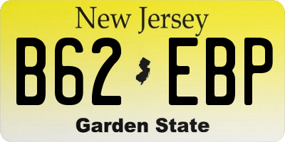 NJ license plate B62EBP