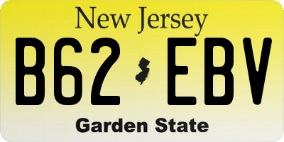 NJ license plate B62EBV