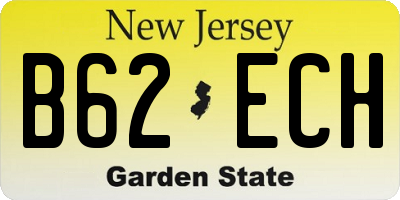 NJ license plate B62ECH
