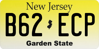 NJ license plate B62ECP