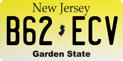 NJ license plate B62ECV