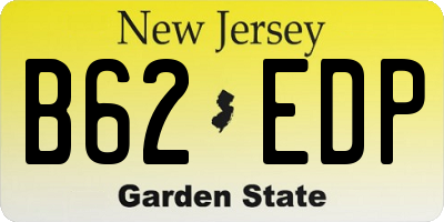 NJ license plate B62EDP