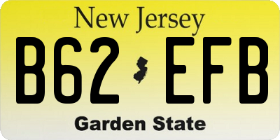 NJ license plate B62EFB