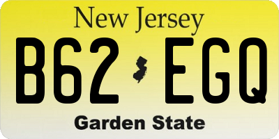 NJ license plate B62EGQ