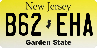 NJ license plate B62EHA