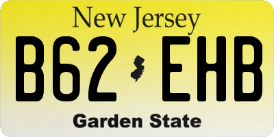 NJ license plate B62EHB