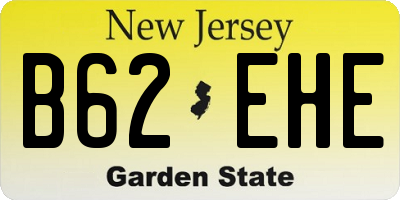NJ license plate B62EHE